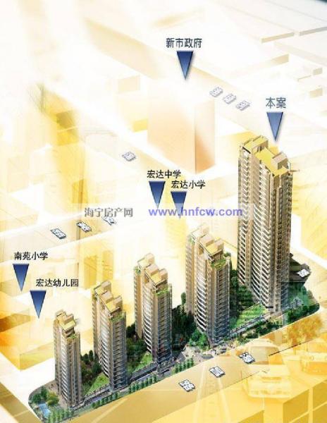 华庭现代城,小区幢落分布图,