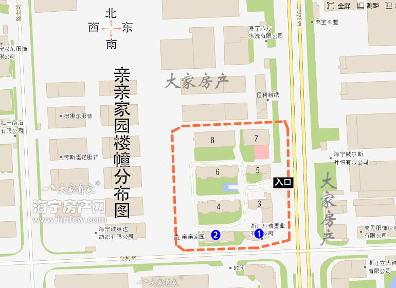 亲亲家园,小区幢落分布图,