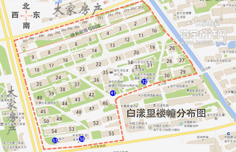 白漾里,小区幢落分布图,