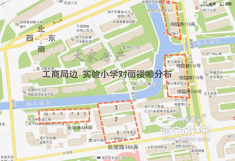 工商局边,小区幢落分布图,