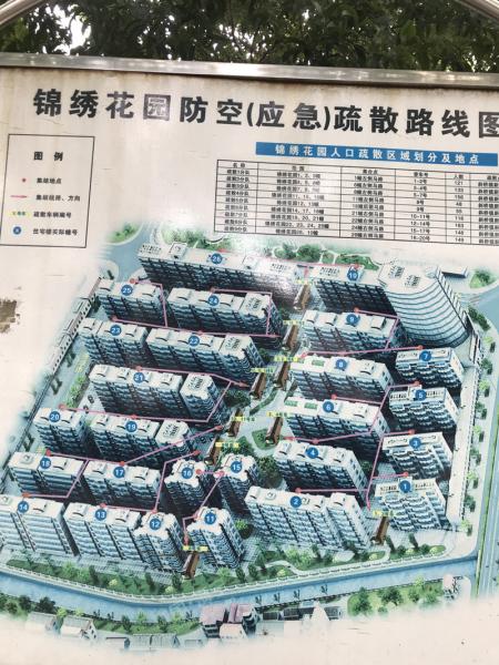 锦绣花园,小区幢落分布图,