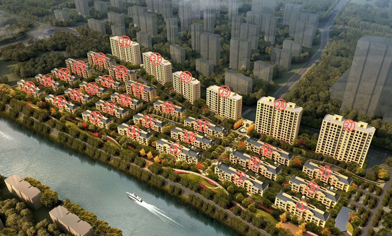 时代悦府,小区幢落分布图,