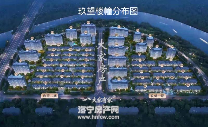 鸿翔玖望,小区幢落分布图,