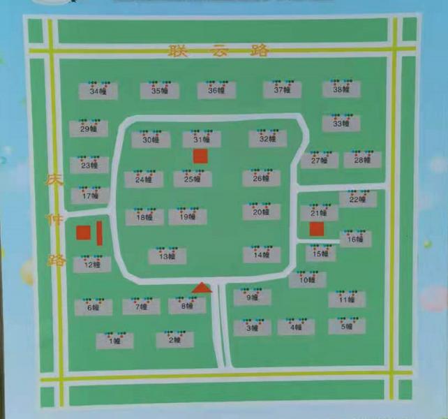 云川名都（庆云）,小区幢落分布图,