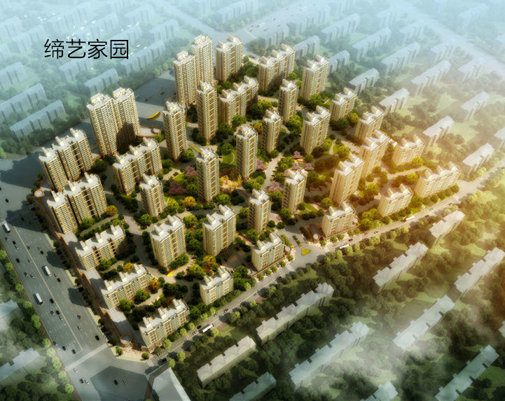 缔艺家园,小区幢落分布图,