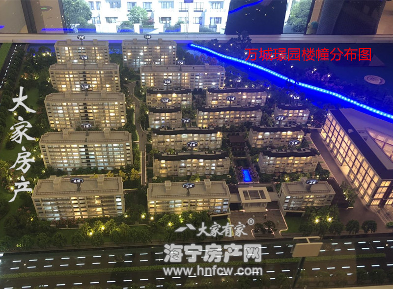 万城璟园,小区幢落分布图,