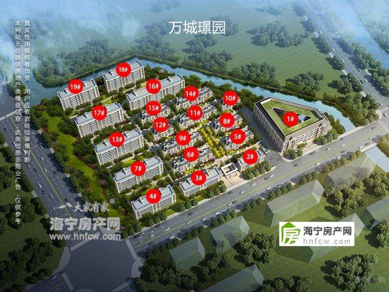 万城璟园,小区幢落分布图,