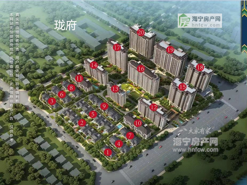 佳源珑府,小区幢落分布图,