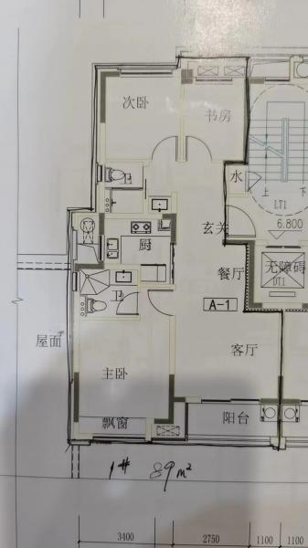 文星苑,3室1厅2卫,建筑面积:89㎡